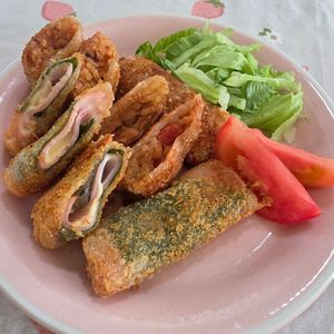 maiの作ってみた!投稿(サクうま！大葉チーズのロールハムカツ)
