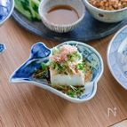 貝割れ菜の冷ややっこ〜手作りポン酢しょうゆかけ