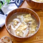 優しい味でおいしい！『しいたけのかきたま汁』