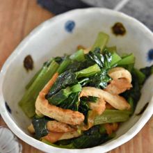 小松菜とさつま揚げの煮浸し【作り置き】