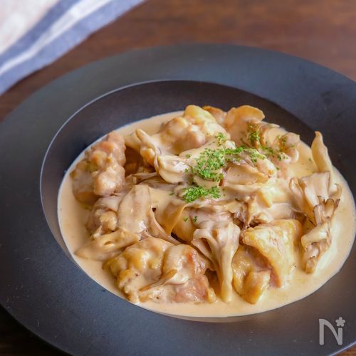 *鶏肉と舞茸のコクうまクリーム煮*