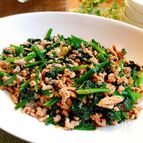 ほうれん草と豚ひき肉のオイスターソース・ソテー