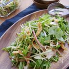 水菜と薄揚げの中華サラダ