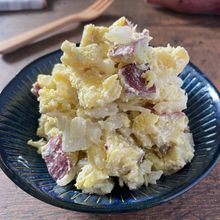 【さつまいものデリ風サラダ】
玉ねぎ&クリームチーズ