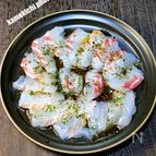 前菜にぴったりやっぱり美味しい「鯛のカルパッチョ」