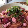 タコと柴漬けのパスタの工程4