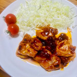 i_chihitoの作ってみた!投稿(鶏もも肉のバーベキュー風ソテー・照りっと柔らかジューシー！！)