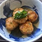 麩がつなぐ鶏肉団子のあんかけ