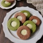 抹茶とココアのガナッシュサンドクッキー