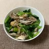 あすかの作ってみた!投稿(レンチンでお手軽♪舞茸と小松菜のナムル)