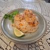 フェビアンの作ってみた!投稿(海老のせナンプラー炊き込みご飯)