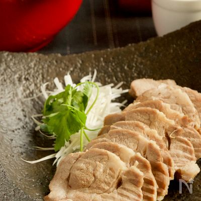 【作業時間3分】蒸し豚(中華風)