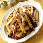 【材料３つ💛】さつまいもとちくわの塩昆布バターきんぴら