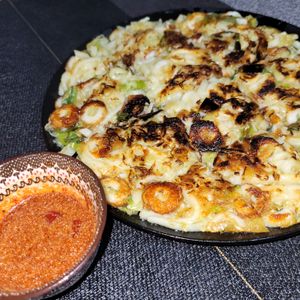 ヴェルの作ってみた!投稿(楽ちん♪コスパ【うどんチヂミ】もっちもち！超速ワンパン)