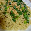 ヴェルの作ってみた!投稿(牛肉だしの素でやみつき！ちょこっとジャンクな味の納豆パスタ)