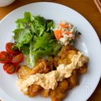 『鶏むね肉で☆チキン南蛮』揚げずにお手軽☆お肉やわらか♡