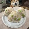 レイチーの作ってみた!投稿(枝豆と梅のほっこりおにぎり)
