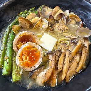楽ラク手抜キッチン🐶🐾の作ってみた!投稿(💫塩麹あさりラーメン)