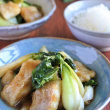魚が劇的に美味しくなる♪「チンゲン菜と白身魚の黒酢炒め」
