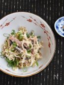 さんま缶と切り干し大根のごまサラダ