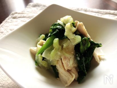 しっとり♡ サラダ感覚の梅味噌和え