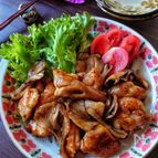 お弁当のおかずにもおすすめ!!
【鶏肉の舞茸炒め】