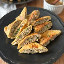 【新玉油揚げ餃子】たんぱく質、鉄分ギュッ！食べ盛りの子に♩