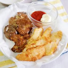 今バズってるスマッシュポテトで！フィッシュアンドチップス