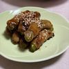 ⭐︎あいちゃんの作ってみた!投稿(うまだれ!スナップえんどうの甘辛肉巻き)