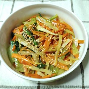 M＊Pの作ってみた!投稿(大根と小松菜の白だし金平)