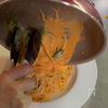 海老とほうれん草のトマトクリームパスタ♪の工程8