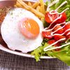 かえるの作ってみた!投稿(簡単おうちカフェごはん♡『大判ハンバーグのロコモコ丼』)