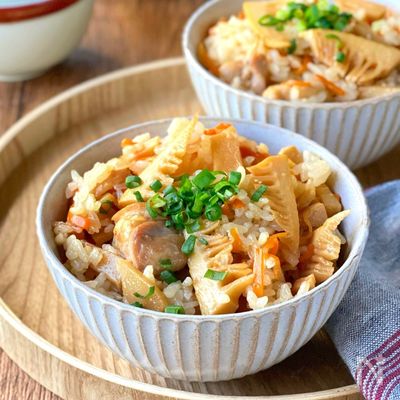 【鶏肉とたけのこの混ぜごはん】おかわり必須！