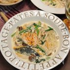【鮭ときのこのクリーム煮】秋の味覚を贅沢に♪
