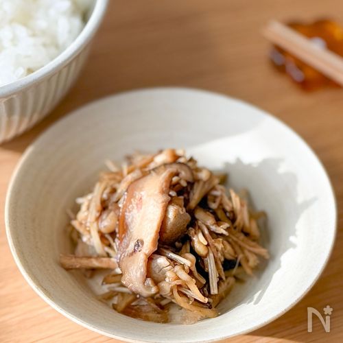 ご飯が無くなる！きのことごぼうの佃煮