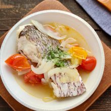「鯛と夏野菜のスープ」出汁いらずでコクうま!