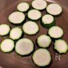 鶏もも肉とズッキーニのみょうがポン酢炒めの工程2