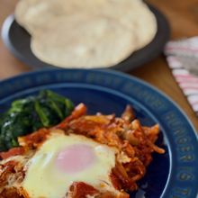 北アフリカ風 トマトと卵の煮込み（シャクシュカ）