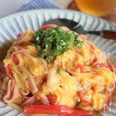 あんかけカニ玉飯