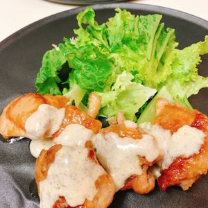 りんの作ってみた!投稿(白だし照り焼き～柚子胡椒マヨソース～)