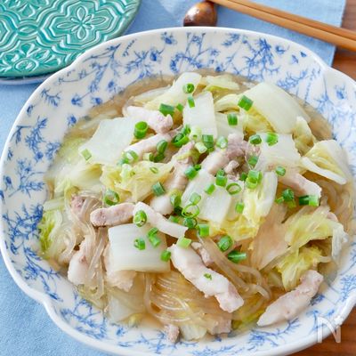 \とろとろ白菜/豚ばら白菜の春雨煮