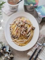 きのこのかる～いクリームパスタ。