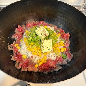 1224899の作ってみた!投稿(大人気！ペッパーランチ風焼き飯)