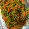 なまけものの作ってみた!投稿(レンチンで簡単♪豆苗とにんじんの塩昆布サラダ)