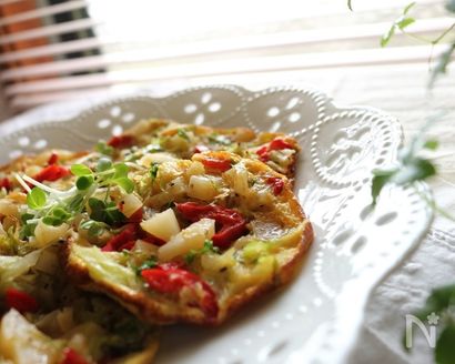 BRUNOマルチプレートでスパニッシュオムレツ