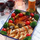 鶏むね肉が驚くほどしっとりやわらか！甘辛ローストチキンの作り方