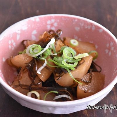 あと一品!大根と塩昆布のレンジ蒸し