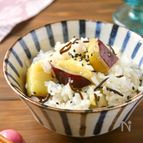 ふわっとバターが香る♪さつまいもごはん