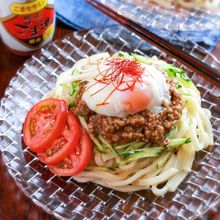 【ジャージャー麺風肉みそ冷やしうどん 】簡単！本格派♬︎
