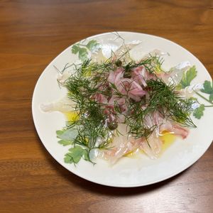 こむぎの作ってみた!投稿(【基本の鯛カルパッチョ】簡単で絶品/玉ねぎマリネも美味しい)